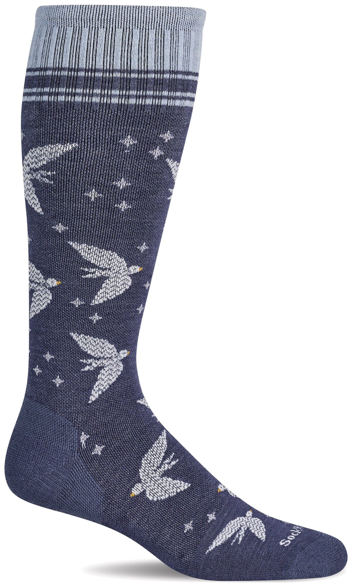 Women's Love Dove | Moderate Graduated Compression Socks | Wide Calf Fit